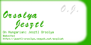 orsolya jesztl business card